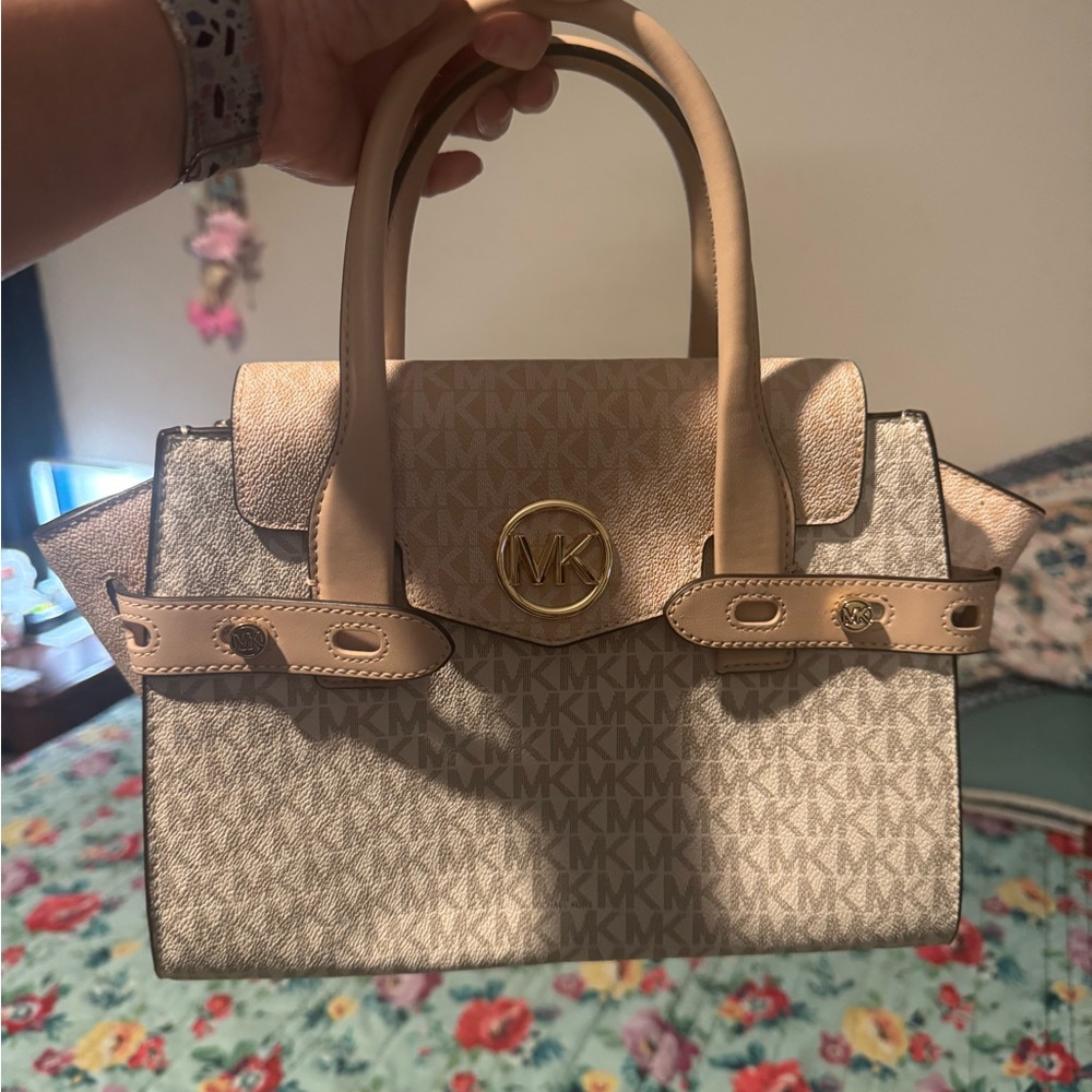 Michael Kors Tan Signature Satchel